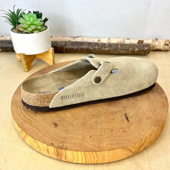 Birkenstock | SINGLE LEFT ONLY Boston Clog in Tan Suede Size 40/9- Replacement - Picture 11 of 12